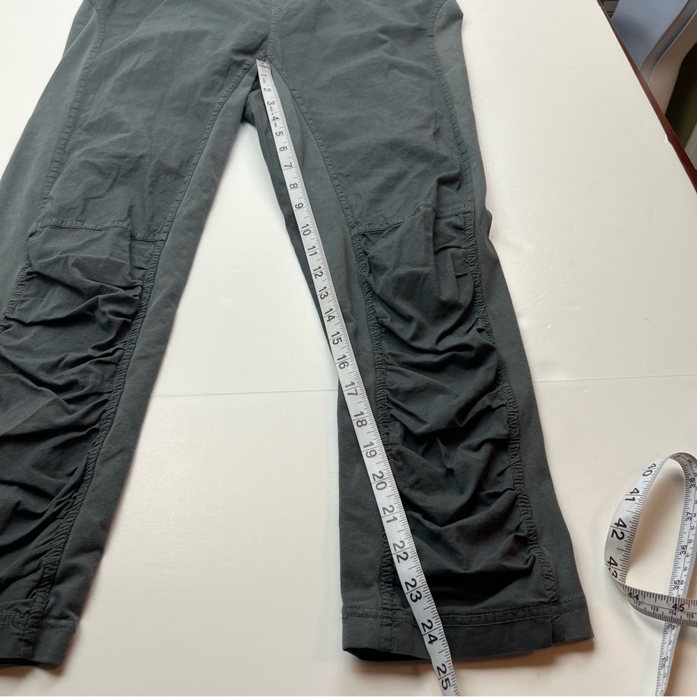Wearables Womens Grey Gray Ruched Crop Pants Size Large Pull On Stretch Cotton - Picture 6 of 11